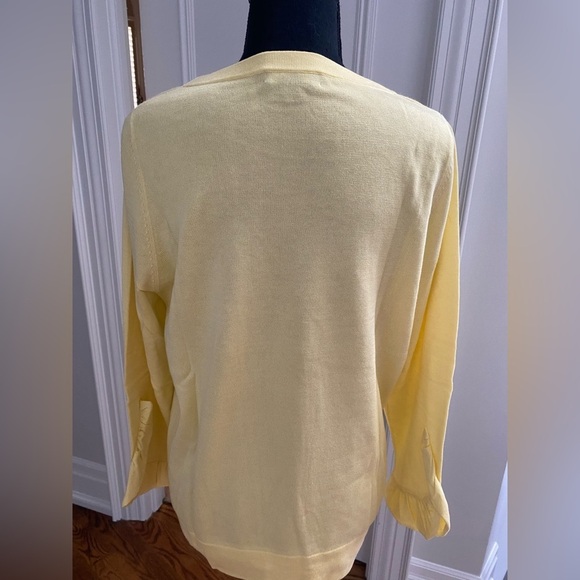 **REDUCED**Repeat women’s yellow cotton sweater - Picture 3 of 5